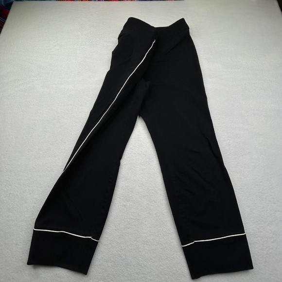 Alfani Women's Black Ankle Pants Trousers with Contrast White Piping Size 10 - Picture 5 of 13